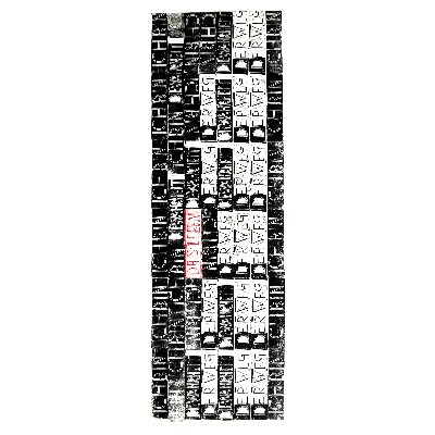 ICH BIN der Weg, die Wahrheit und das Leben (Johannesevangelium 14,6), Linoldruck auf Chinapapier, 100x250cm